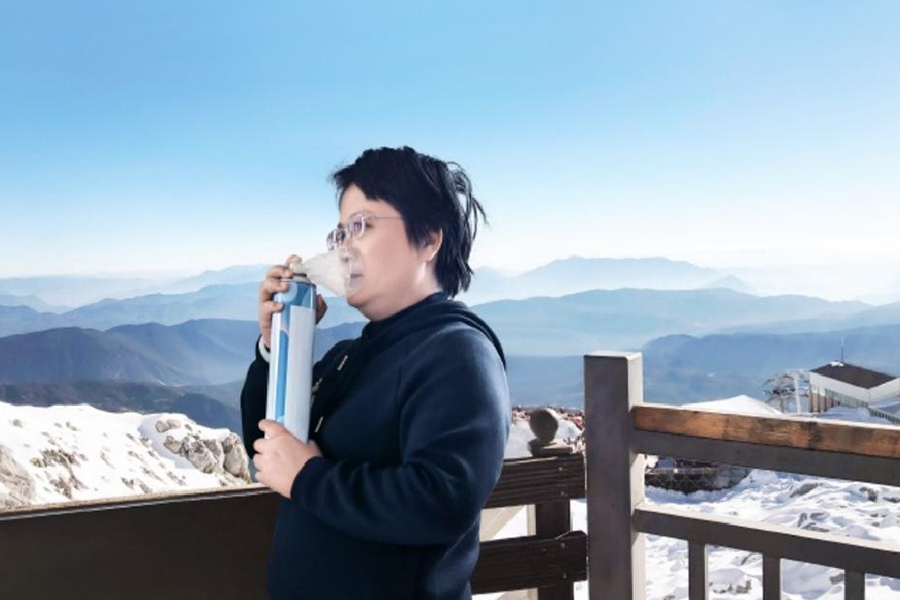 Taşınabilir Oksijen Solunum Cihazı